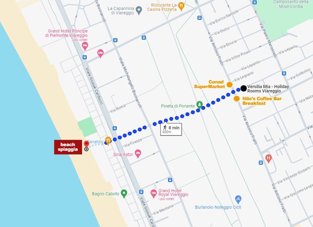 Gasthof Versilia Mia - At 8min By Walk! New Rooms! Air Condition! Viareggio